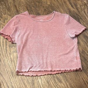 American Eagle Outfitters Dusty Pink Short Sleeve Tee